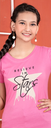 Girls Round-Neck Printed Half Sleeves T-Shirt - Pink