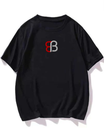 Black- Round Neck T-Shirt Plain solid Color