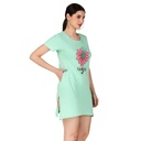 Girls Round-Neck Printed Half Sleeves T-Shirt