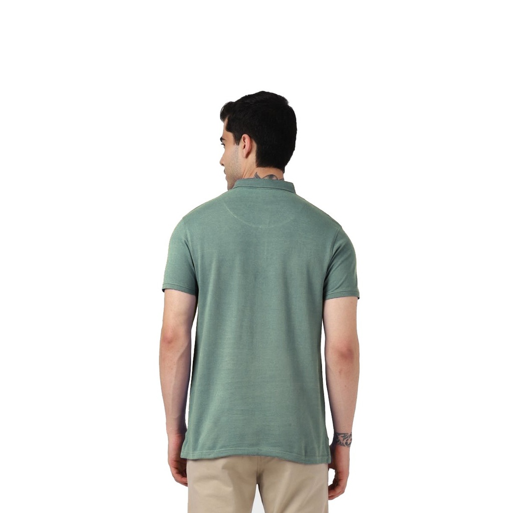 Green POLO T-Shirt Plain solid Color