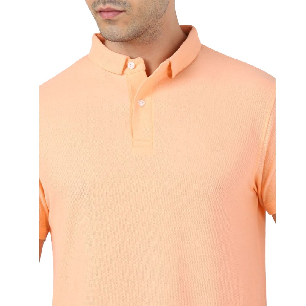 Peach POLO T-Shirt Plain solid Color