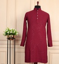 men's Kurta Paijama - Maroon