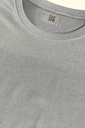 Grey- Round Neck T-Shirt Plain solid Color