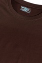 Coffee- Round Neck T-Shirt Plain solid Color