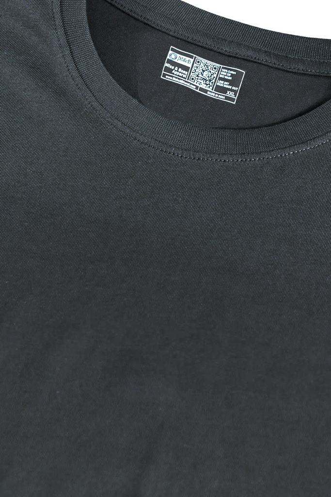 Stone Grey- Round Neck T-Shirt Plain solid Color