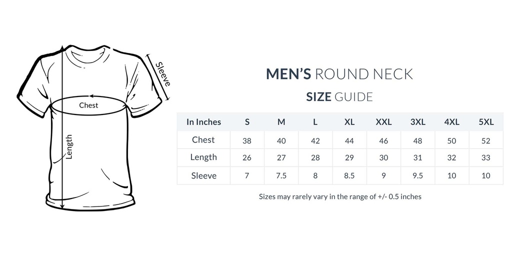 Black- Round Neck T-Shirt