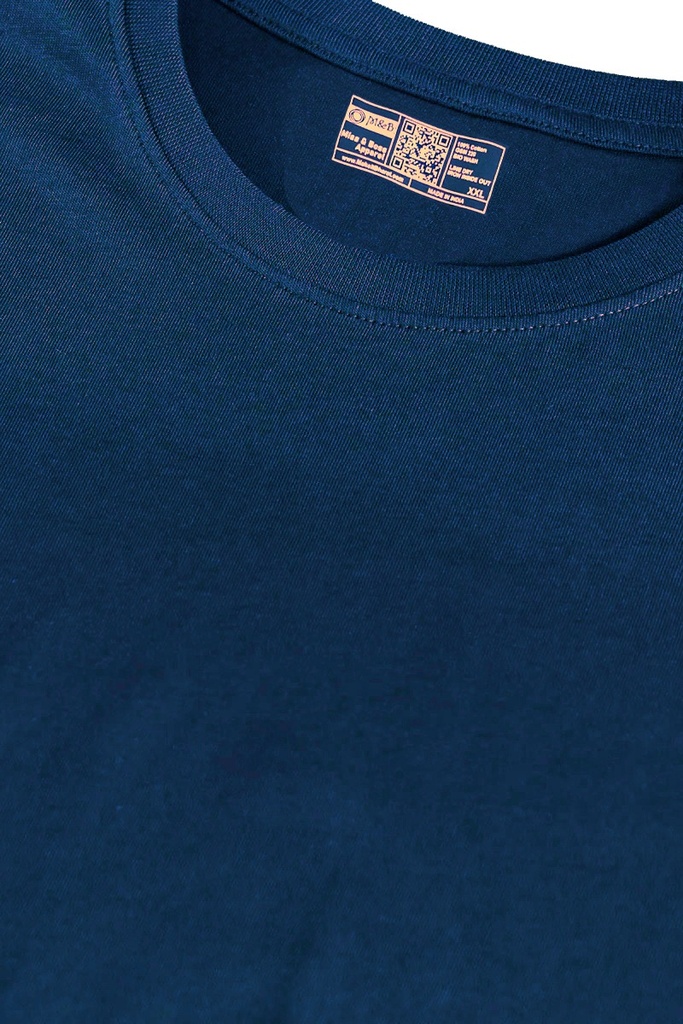 Black- Round Neck T-Shirt Plain solid Color