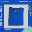 Royal Blue Round Neck T-Shirt
