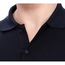 Grey POLO T-Shirt Plain solid Color