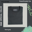 Stone Grey Round Neck T-Shirt