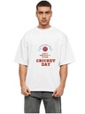 White Oversized Cricket T-Shirt - Cricket Day