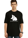 Black Oversized Holiday T Shirt  -What do you want?