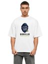 Premium White Oversized Country T-Shirt - Gorilla Smoke