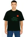 Black Oversized Army T Shirt  - Bihar Regiment