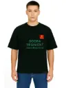 Black Oversized Army T Shirt  - Dogra Regiment 