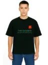 Black Oversized Army T Shirt  - The Guards