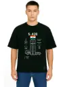Black Oversized Army T Shirt  - S400 Operation Sindoor