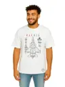White Oversized Army T Shirt  - Rafale Operation Sindoor