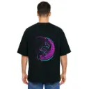 Black Oversized Anime T Shirt  - Titan Attack 5