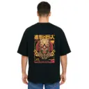Black Oversized Anime T Shirt  - Titan Attack 8