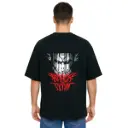 Black Oversized Anime T Shirt  - Titan Attack 9