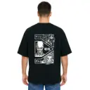 Black Oversized Anime T Shirt  - Titan Attack 11