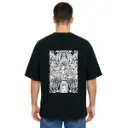 Black Oversized Anime T Shirt  - Titan Attack 17