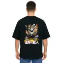 Black Oversized Anime T Shirt  - Titan Attack 20