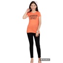 Girls Round-Neck Half Sleeves T-Shirt - Orange -Warrior Spirit