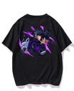 Black- Oversized Printed T-Shirt -Megumi    Simple