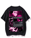 Black- Oversized Printed T-Shirt -Gon