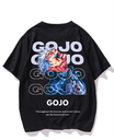 Black Oversized Printed T-Shirt - Gojo