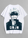 White- Oversized Printed T-Shirt - GOJO
