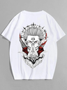 White- Oversized Printed T-Shirt - X20
