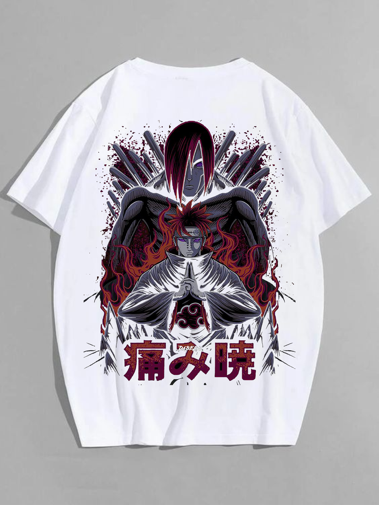 White- Oversized Printed T-Shirt - X46