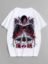 White- Oversized Printed T-Shirt - X46