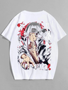 White- Oversized Printed T-Shirt - X45