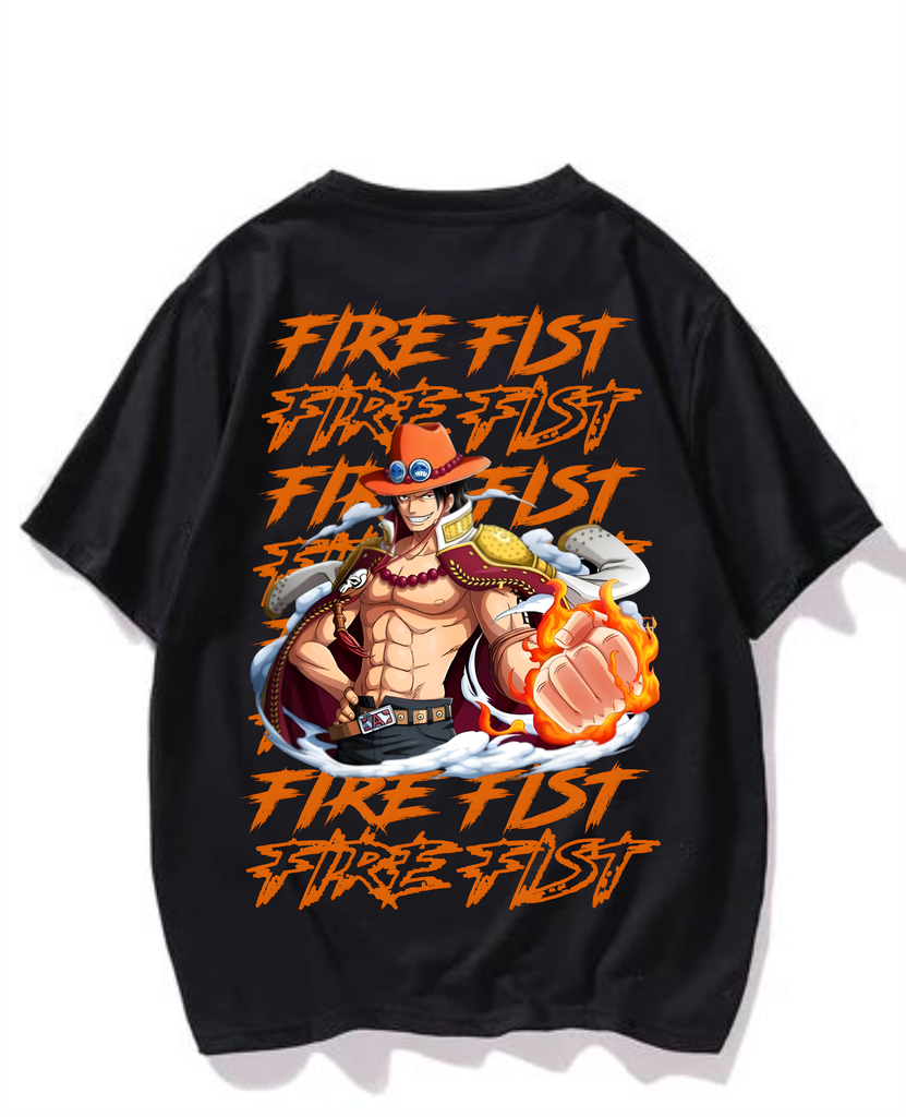 Black- Oversized Printed T-Shirt - ACE