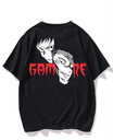 Black- Oversized Printed T-Shirt - Gamer Small