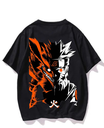 Black- Oversized Printed T-Shirt - Naruto Anime