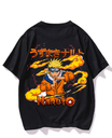 Black- Oversized Printed T-Shirt - X48