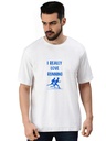 White Oversized workout T-Shirt - Love Running