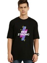 Black- Oversized workout T-Shirt - Ride Strong