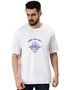 White Oversized Holiday T-Shirt -camp vibes
