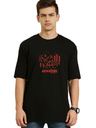 Black Oversized Holiday T-Shirt - Adventure Camp