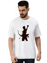 White Oversized devotional  T-Shirt - Shri Ram