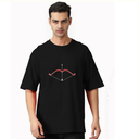 Black Oversized devotional  T-Shirt - Shri Ram Dhanush