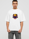 White Oversized Cricket Fun T-Shirt - T 20