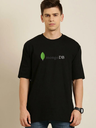 Black Oversized Science & Tech T Shirt - Mongo DB
