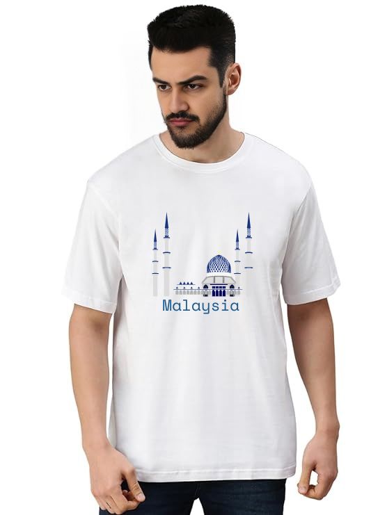 White Oversized Country T-Shirt - Malaysia Tour 